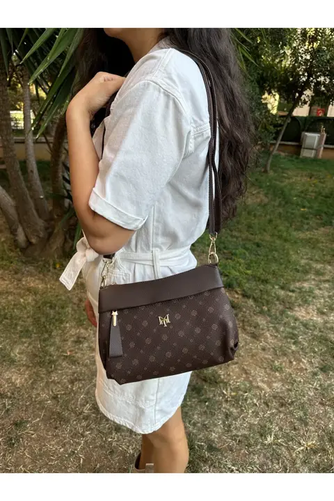Kadın Vizon El Kol ve 3 bölmeli Omuz Çantası Kaliteli İşçilik Şık Tasarım