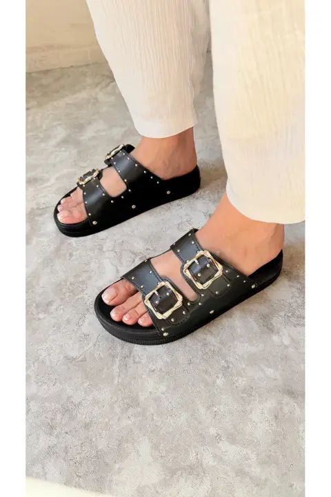 Summer Anatomik Kadın Siyah Terlik