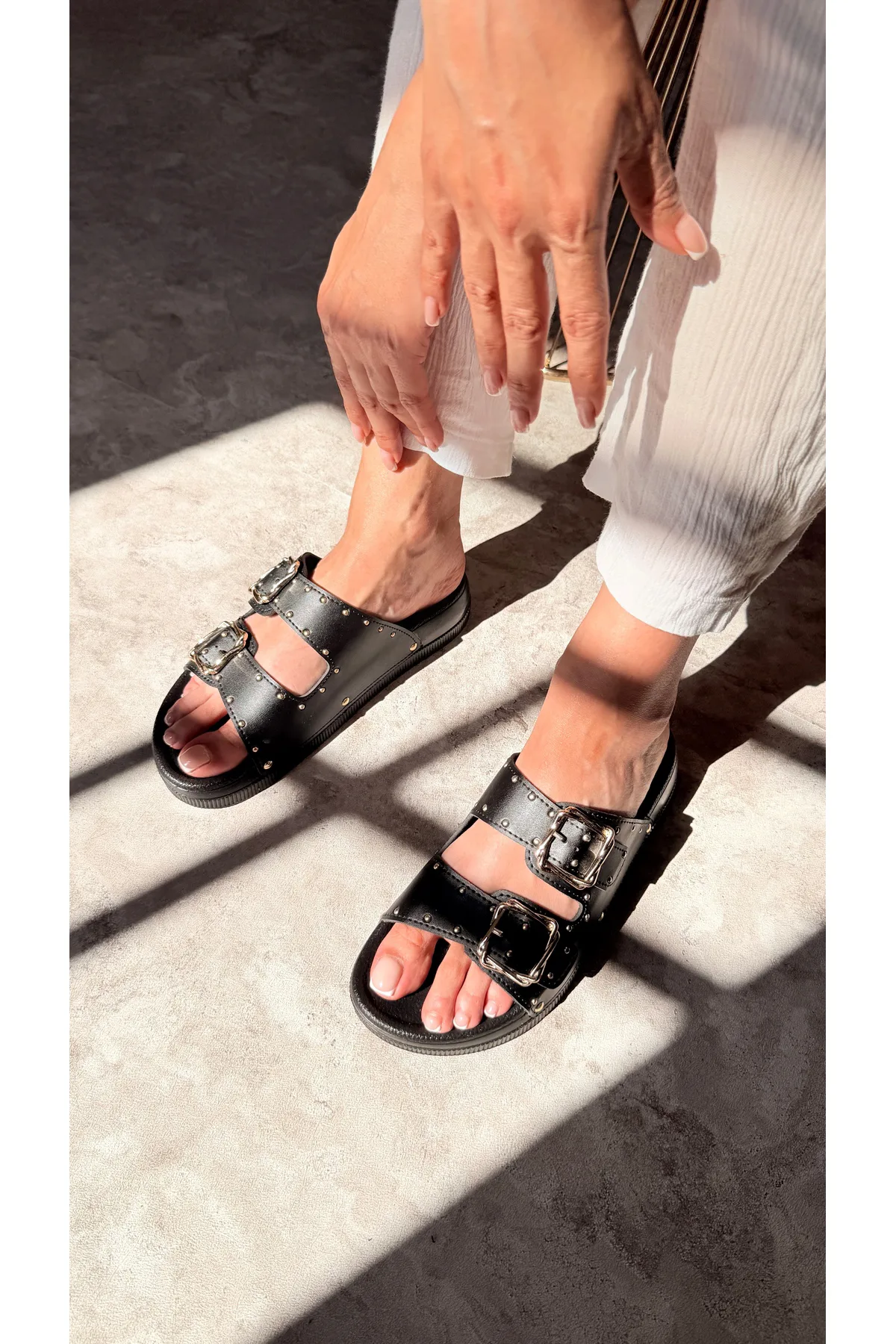 Summer Anatomik Kadın Siyah Terlik