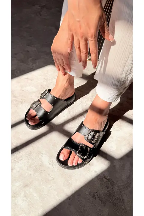 Summer Anatomik Kadın Siyah Terlik