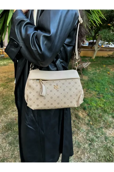 Kadın Vizon El Kol ve 3 bölmeli Omuz Çantası Kaliteli İşçilik Şık Tasarım