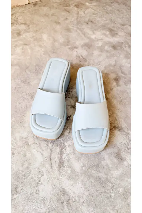 Icon Kadın Pudra Anatomik Dolgu Topuk Kadın Terlik