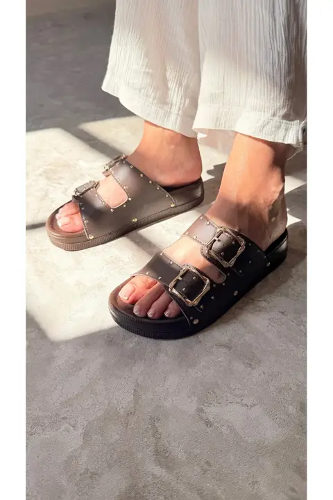Summer Anatomik Kadın Siyah Terlik