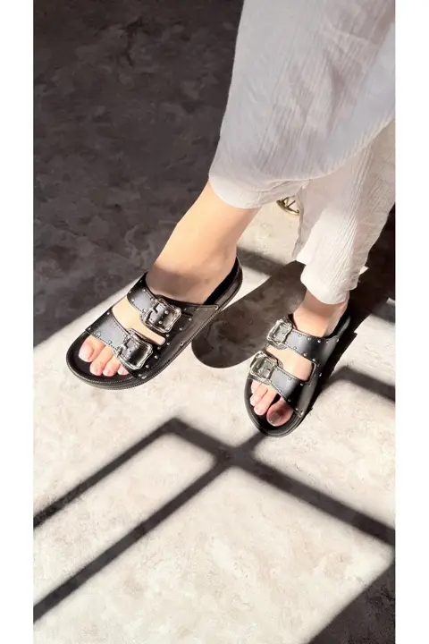 Summer Anatomik Kadın Siyah Terlik
